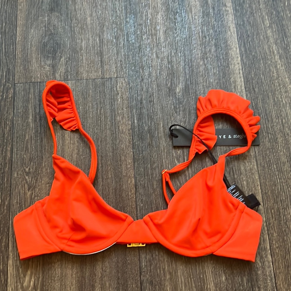 Skye & Staghorn Ruffle Bikini Top